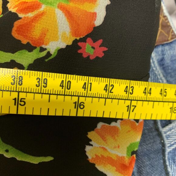 VTG Womens Floral Milk Maid Bustline Dress‎ Fairycore Fairygoth Sheer Y2K Medium - Picture 7 of 11